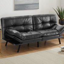 Faux leather chair online bed